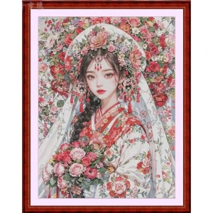 Beauty 14CT 16CT Printed On Canvas Cross Stitch DIY Set Chinese Pattern Kit Home Needlework Embroidery 137 Colors